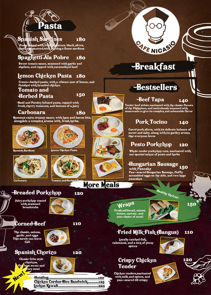 cafe nicasio menu