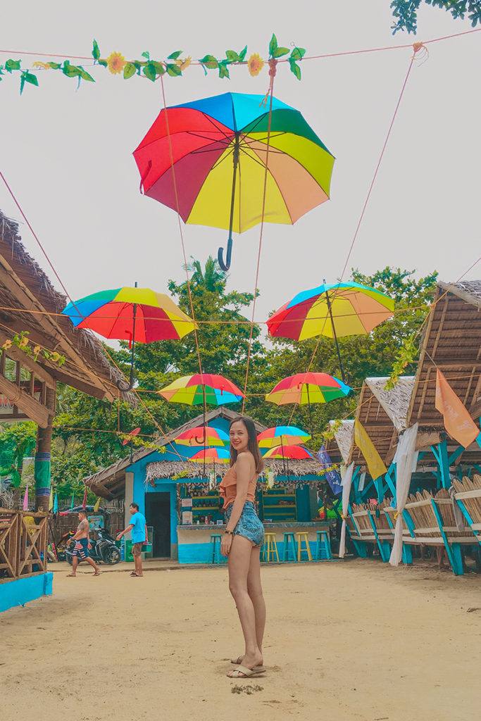 colorful beach umbrellas
