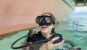 girl scuba diving